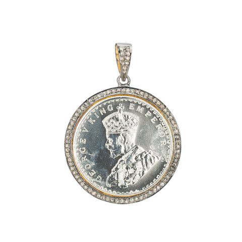 Antique Indian Coin Pendant